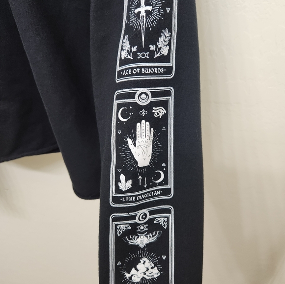 Midnight Hour long sleeve Crop top SM - Picture 3 of 6